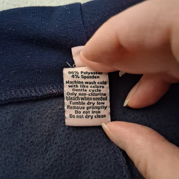 Juicy Couture Women's Size M Navy Blue Y2K Vintage Velour Jogger Pants - Picture 7 of 14